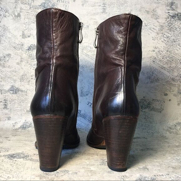 Alberto Fermani very soft brown leather boots - Picture 5 of 14